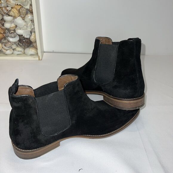 Modern Fiction Irony Suede Chelsea Boots Black Sz 11 Men’s - Picture 5 of 15